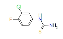 1-(3-Chloro-4-fluorophenyl)thiourea, 97%